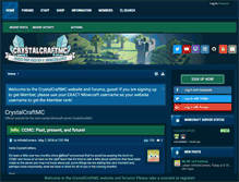 Tablet Screenshot of crystalcraftmc.com